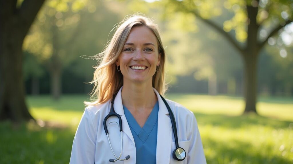 psychiatric nurse practitioner mental health recovery — editorial photograph, wide landscape composition